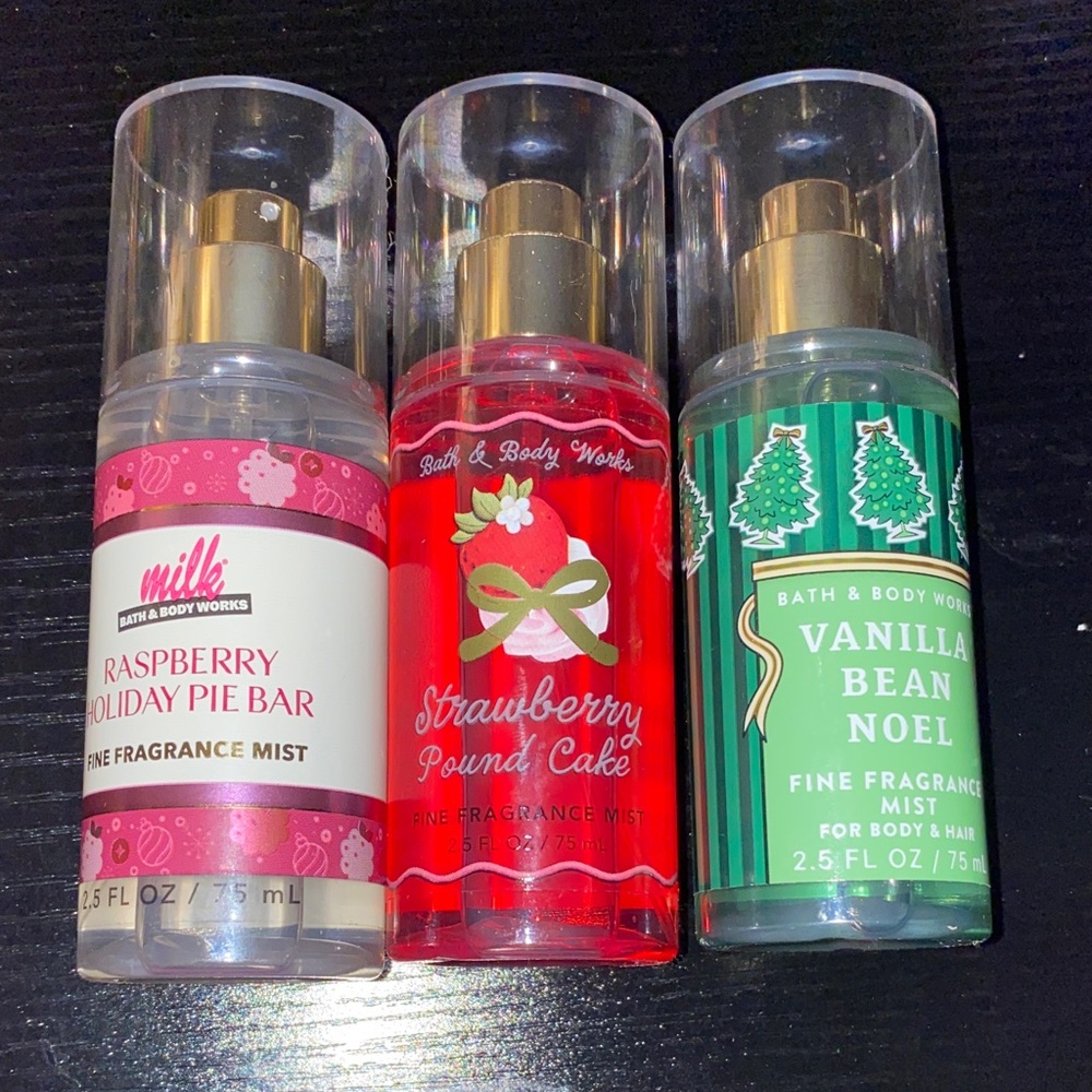 Bath & Body Works Mini Fragrance Mist Trio - Pink, Red, Green - Picture 2 of 3